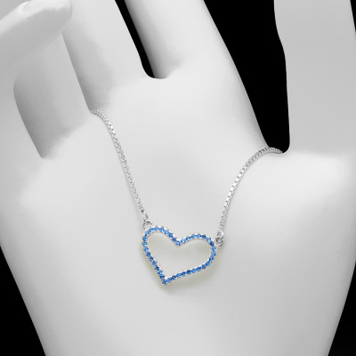 Dây Và Mặt Dây Chuyền Bạc Hiểu Minh DMD137 trái tim