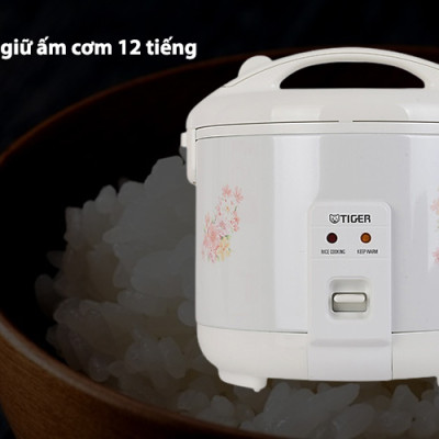 Nồi Cơm Điện Nắp Gài Tiger JNP-1800 - 1.8L (Trắng) - Hàng Chính Hãng