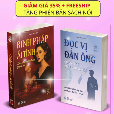 Combo 2 cuốn sách Đọc vị đàn ông + Binh pháp ái tình (Sách chính hãng  - HP360)