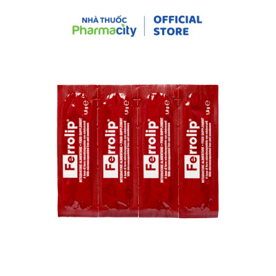 Bột uống FERROLIP bổ sung sắt (Hộp 20 gói)