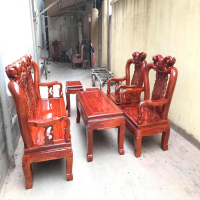 Bộ Bàn Ghế Minh Quốc Đào Gỗ Xà Cừ