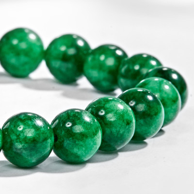 Vòng Tay Đá Cẩm Thạch Phối Bàn Tay Hamsa Bạc