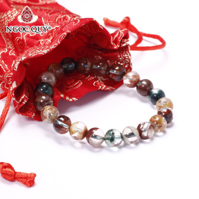 Vòng tay đá thạch anh ưu linh đa sắc - Ngọc Quý Gemstones