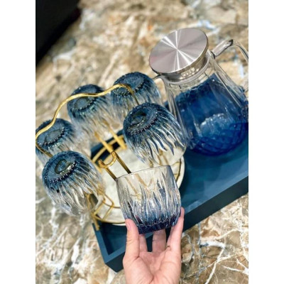 BỘ 6 CỐC THỦY TINH CAO CẤP DÙNG UỐNG NƯỚC KÈM GIÁ ÚP