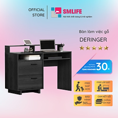 Bàn máy tính gỗ công nghiệp cao cấp SMLIFE Deringer