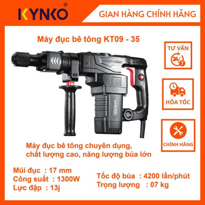 Máy đục bê tông cầm tay chính hãng KYNTEC - KT09 -35 giá tốt