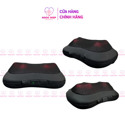 Gối Massage Nhiệt Hồng Ngoại OROMI ORM-755 - 6 Bóng xoay - Mát xa Cổ Vai Gáy, Thắt Lưng