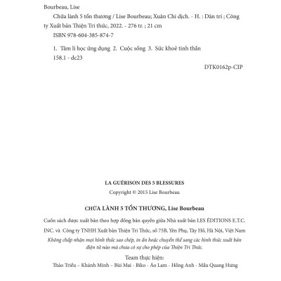 Chữa Lành 5 Tổn Thương