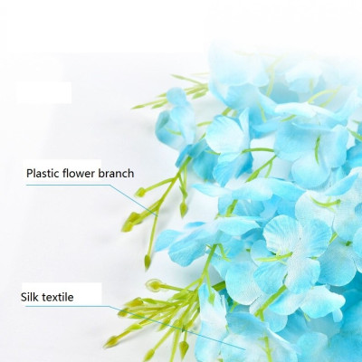 Bó 12 cành tử đằng giả - 1 cành 3 nhánh - dài 100cm - Nhiều loại màu - Dây leo hoa tử đằng giả - Cây giả, hoa lụa trang trí nhà cửa