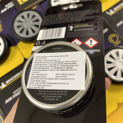 Sáp Thơm  Ô Tô MICHELIN Khử Mùi Xe Hơi Cao Cấp - Michelin Organic Can Air Freshener (Hàng Chính Hãng) mùi hương bubble gum