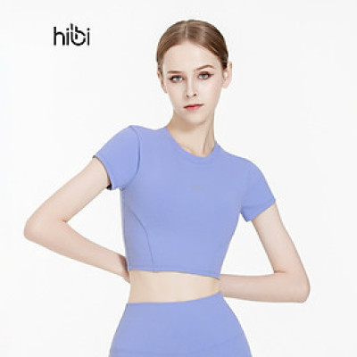 Áo croptop tập Yoga Gym Hibi Sports CR842 kiểu croptop có tay phối 2 bên, chất vải cao cấp, kèm mút ngực