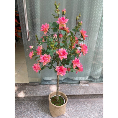 Cây hoa hồng 1,4m giả