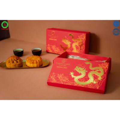Hộp Bánh Trung Thu 2 bánh 1 trứng 150g - Combo Super A1 - Thành Long (300g) - VIỆT NAM