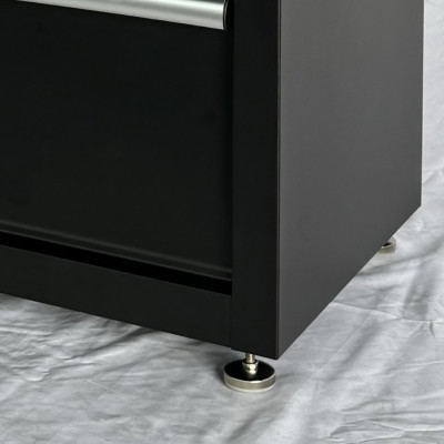 Tủ dụng cụ CSPS 61cm - 04 hộc kéo màu đen chân tăng chỉnh (tay cầm trắng)