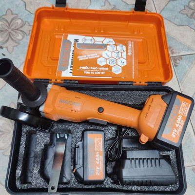 Hàng chính hãng - Máy Mài Góc, Máy Cắt Dùng Pin MACAN 21V Không Chổi Than, Pin 10 cell 2000 mah