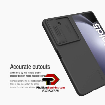 Ốp lưng dành cho SamSung Galaxy Z Fold5 chính hãng Nillkin CamShield Silky - Hàng chính hãng
