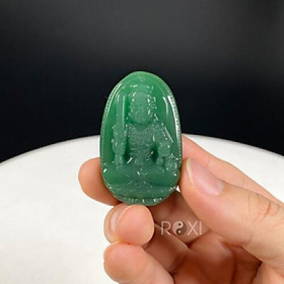 Mặt dây chuyền phật Bất Động Minh Vương ngọc đông linh (Dậu) - BDTA06