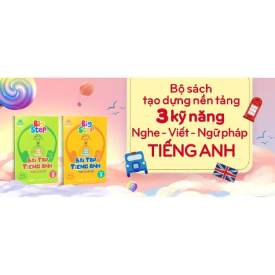 Sách - Big Step - Con Làm Nhanh Bài Tập Tiếng Anh Theo Chủ Đề Step 2 - Megabook
