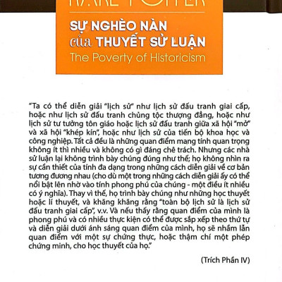 Sự Nghèo Nàn Của Thuyết Sử Luận - The Poverty Of Historicism