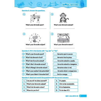 Sách - Global Success - Bài Tập Cuối Tuần Tiếng Anh Lớp 5 - Có Đáp Án - Tập 1 - Minh Thắng