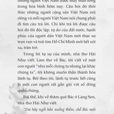 Hồ Chí Minh - Người tin ở con người (bản in 2024)