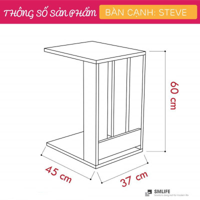 Bàn cạnh sofa SMLIFE Steve