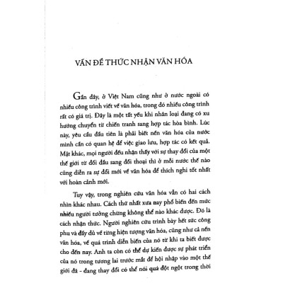 Một Thức Nhận Về Văn Hóa Việt Nam - Phan Ngọc - Bản Quyền