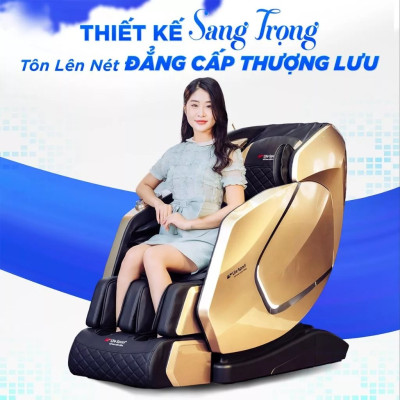 Ghế Massage Toàn Thân Lifesport LS-599, Con Lăn 5D Kết Hợp Massage Với Nhiệt Hồng Ngoại, Trị Liệu Chuyên Sâu