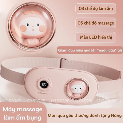 Máy Massage Làm Ấm Bụng, Đai Đeo Giảm Đau Bụng Kinh Nguyệt, Làm Ấm Tử Cung Cho Phụ Nữ Đến Kì