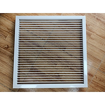 Cửa gió nhôm 400x400mm dạng nan bầu dục, cửa gió điều hòa âm trần