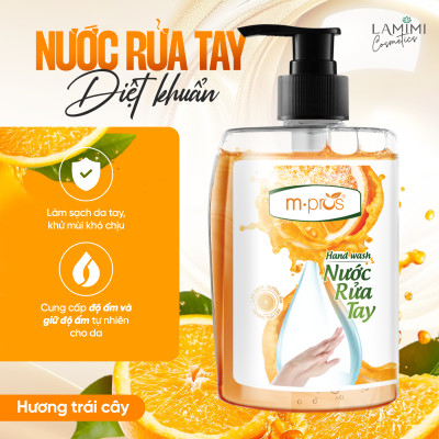 Nước Rửa Tay Diệt Khuẩn - Hương Trái Cây M.PROS 500ml