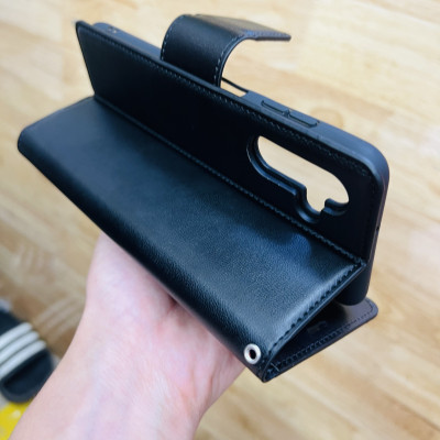 Bao da dạng ví dành cho SamSung Galaxy A24 4G hiệu Hanman có quai cài - hàng chính hãng