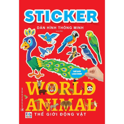 Sách - Sticker Dán Hình Thông Minh - Thế Giới Động Vật - World Animal - Việt Thư