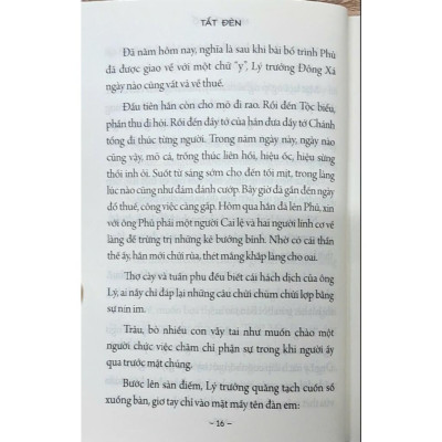 Sách - Tắt Đèn - Ngô Tất Tố - Bìa Mềm - Minh Thắng