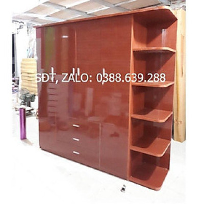 Tủ nhựa đài loan cao cấp 4 buồng 3 ngăn kéo có kệ trang trí - Hà nội