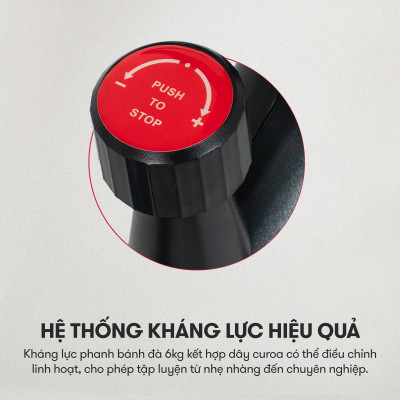 CHỈ GIAO MIỀN NAM | Xe đạp tập KINGSPORT Enjoy E-02 bánh đà 6kg, kháng lực từ tính êm ái, tích hợp đồng hồ đo lường chỉ số, cân nặng phù hợp dưới 80-85kg