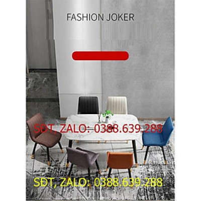 Ghế ăn LOFT da cao cấp , Ghế phòng ăn hiện đại 4 chân bọc kim loại mạ đồng chống ghỉ chống xước