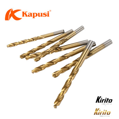 Bộ Mũi khoan kim loại thép gió hãng Kapusi Nhật Bản bộ 19 cái từ 1mm đến 10mm