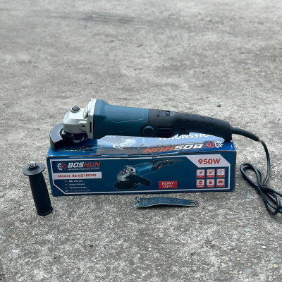 Máy Mài Góc Boshun 100 Công Tắc Bóp Chỉnh Tốc 6 Cấp Công Suất 950W Chuẩn Dây Đồng Bảo Hành 6 Tháng