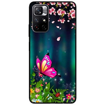 Ốp lưng dành cho Xiaomi Redmi Note 11 5G - Redmi Note 11T - Redmi Note 11S - Bướm Hồng