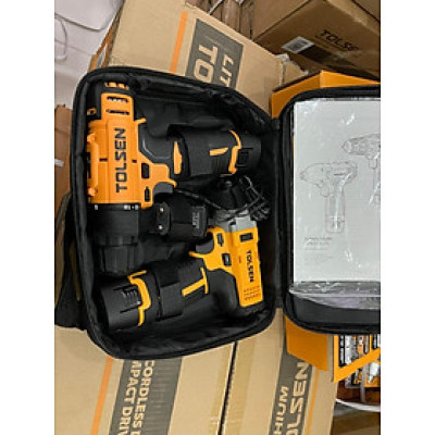 BỘ MÁY KHOAN VÀ BẮT VÍT PIN 12V TOLSEN 79038 - HÀNG CHÍNH HÃNG