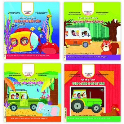 Sách - Cùng Khám Phá - Bước Vào Rừng Rậm - Song Ngữ Anh Việt - Tân Việt Books