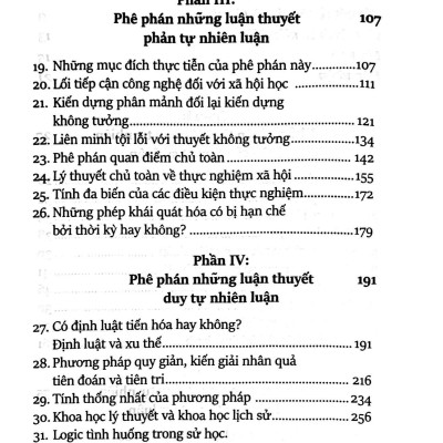 Sự Nghèo Nàn Của Thuyết Sử Luận - The Poverty Of Historicism