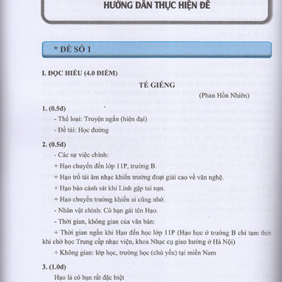 Sách - Hướng dẫn ôn tập môn Ngữ văn 11 - 43 Đề tự luận Đọc - Viết (Theo định dạng đề thi mới của Bộ Giáo dục và Đào tạo)