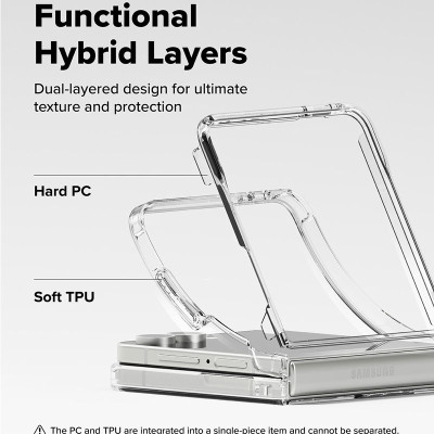 Ốp lưng cho Samsung Galaxy Z Flip 7 RINGKE Fusion - Hàng Chính Hãng