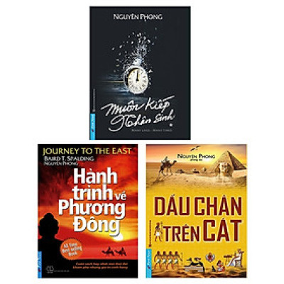 Combo Dấu Chân Trên Cát + Hành Trình Về Phương Đông + Muôn Kiếp Nhân Sinh - Many Times, Many Lives (Bộ 3 Cuốn) - Tái Bản