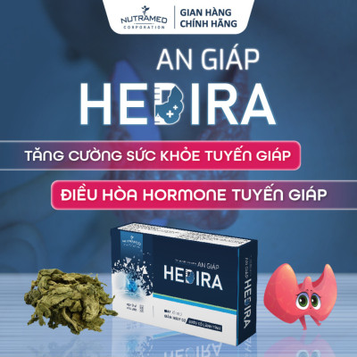  Viên uống An Giáp Hedira hỗ trợ và bảo vệ sức khoẻ tuyến giáp (Hộp 30 viên)