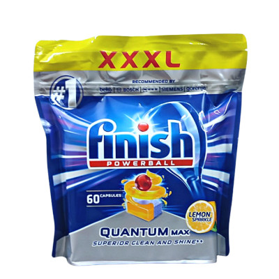 Viên rửa bát Finish Quantum 60 viên hương thường