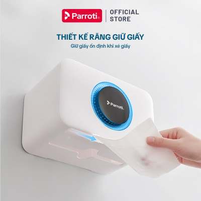 Hộp đựng giấy vệ sinh cao cấp, có khay để điện thoại, có khay để đồ cá nhân - Parroti Rebox - RB01