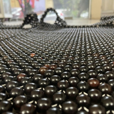 Chiếu Hạt Gỗ Cẩm Cao Cấp - Kích Thước 1,2mx1,9m hạt 1.2cm ( video , hình thật ) 